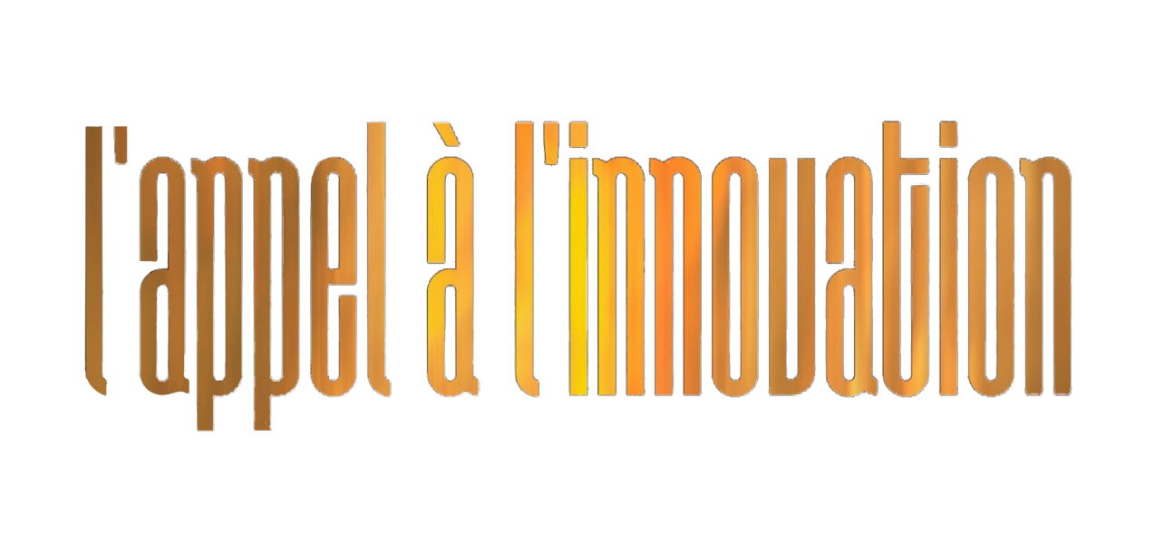 Logo officiel de l'appel à l'innovation dans les tons dorés