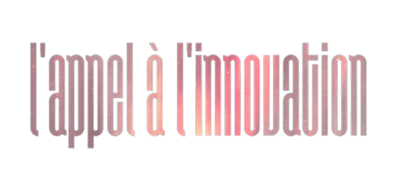 Logo officiel de l'appel à l'innovation dans les tons roses