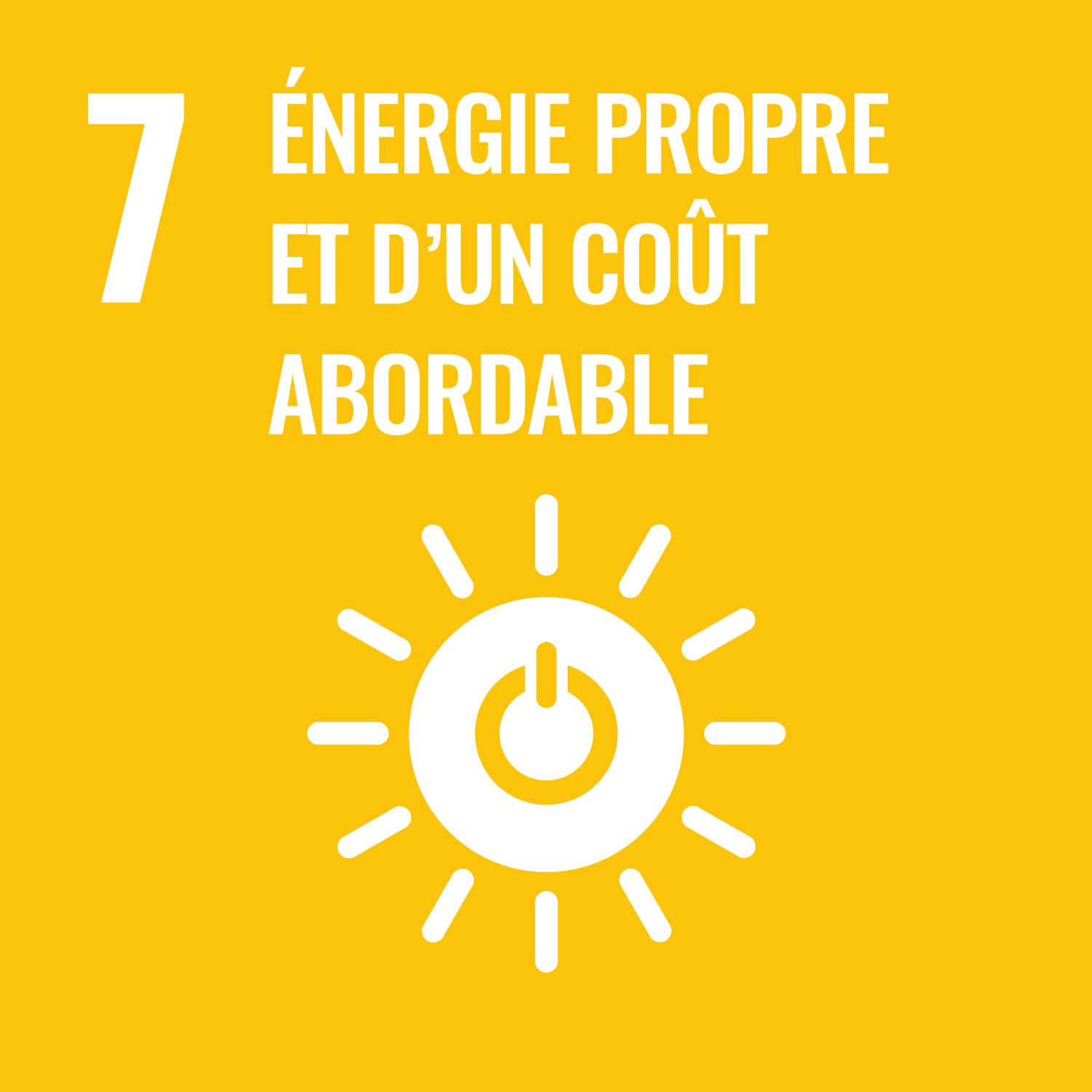 ODD 7 – Énergie propre et d’un coût abordable