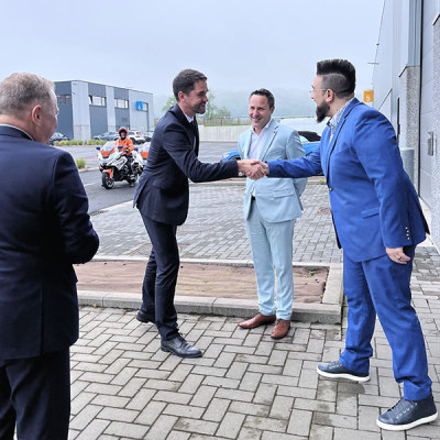 Rencontre officielle entre e-net. group, Ondrej Lunter et autorités namuroises